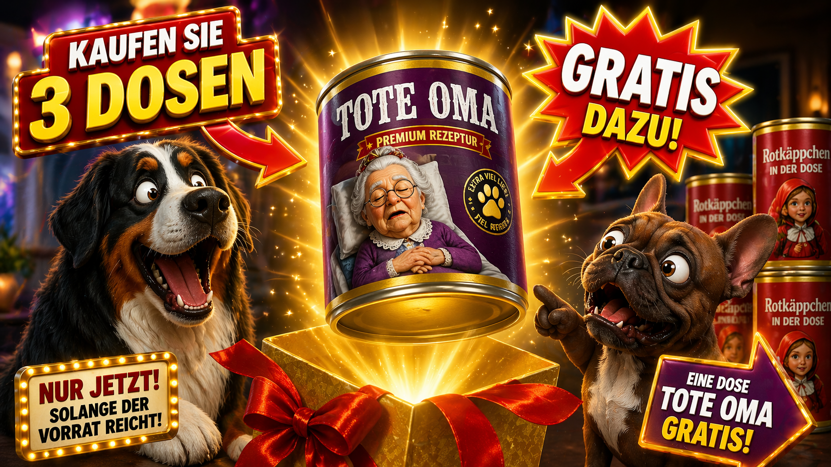 Rotkäppchen in der Dose